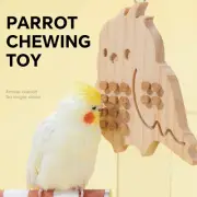 Pet Bird Chewing Toy Parrot Playing Foraging Bird Beak Grinding Toy Wooden Toy