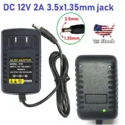 Tested DC 12V 2A 24W power supply AC Adapter LED driver Class Size 3.5 x 1.35mm