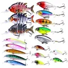 Fishing Lures Kit Fishing Flies Lures for Freshwater and Saltwater Crankbaits...