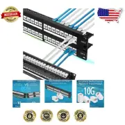 Effortless Installation Cat6 Patch Panel 48 Port with Gold-Plated Connectors