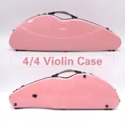 Violin Case 4/4 Full size Carbon Fiber Violin box Light Strong 1.7Kg Pink Color
