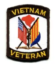 Vietnam Veteran Two Flags HC Patch