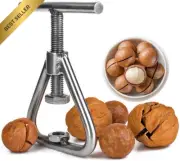 Heavy Duty Nut Cracker Tool, Stainless Steel Pecan & Walnut Opener