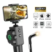 WIFI Endoscope for Cars 180° Steering Industrial Borescope Cam iPhone Android PC