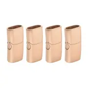 12mmx6mm Flat Leather Clasps, 4Pcs Bracelet Clasps, Rose Gold
