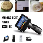 Handheld Inkjet Printer 600DPI Ink Date Words QR Code Barcode Logo Machines