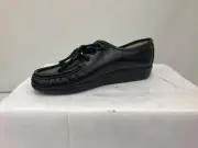 SAS Siesta Women's Navy Blue Leather Lace Up Comfort Loafers Shoes Size 6US