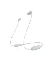Sony WC100 Wireless in-Ear Bluetooth Headphones with Built-in Mic - WHITE