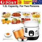 MINI Electric Rice Cooker Portable Mini Cooking 1-2Person with Steamer 1.2L 3CUP