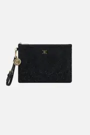 MESH ZIP TOP CLUTCH LEOS SKY