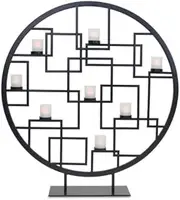 Pilgrim Pilgrim Home and Hearth 18266 Reflections Tea Light Summer Fireplace Screen Black, 18266, Black, 31" W x 33.75" H 22 Lbs