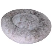 Prestige Pet Snuggle Pals Calming Cuddler Plush Pet Bed Ombre Brown 120cm