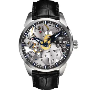 T0704051641100 天梭 TISSOT T-Complication Squelette 3D鏤空手動上鍊機械錶