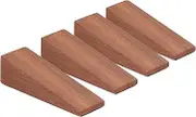 Wooden Door Stopper Wedge, Non Slip Beech Wood Door Wedges Support Double Stacking, Home Security Door Jammer for Bottom of Door On Tile, Concrete, Carpet