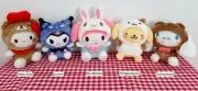 Genuine Sanrio Plush Keychain 13cm Hello Kitty Kuromi My Melody Cinnamoroll
