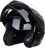 Oubaiya Motorcycle Full Face Helmet, Flip Up Motorbike Helmet with Double Sun Visor, Modular Motocross Helmet for Adults Men and Women, DOT/ECE Approved