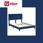 Levede Bed Frame Double Size Mattress Base Platform Wooden Velevt Deep Blue