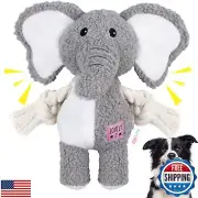 PAZ'S GIFT Dog Toys Cute Plush Elephant and pet Interaction Pulling, Soothing