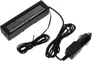 ERINGOGO 1Pc LED Car Clock with Voltmeter High Precision Clock Temperature Display Easy Install for All Vehicles Durable Automotive Grade