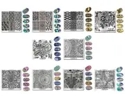 Stamping Nail Art Plate Custom New Fashion Design Template Finger Angel