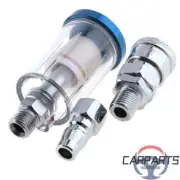 AD 1/4" Inline Air Filter Water Oil Separator For Spray Paint Gun Tool