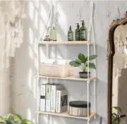 Floating Shelves for Wall, Wooden Floating Shelves Kids' Bookshelf Set of 3 15.7