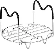 Steamer Rack Trivet with Handles for Instant Pot Pressure Cooker Accessories (Handle with Silicone, for 3qt)