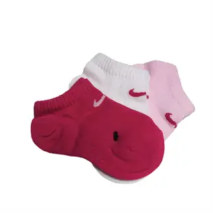 Nike 襪子 Lightweight Sock 粉紅 紅 白 小朋友 踝襪 一組三入 【ACS】 SX3804-969