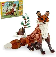 LEGO Creator 3in1 Forest Animals: Red Fox Toy to Owl Figure to Squirrel, Animal Building Toys for 9 Plus Year Old Girls & Boys, Kids' Nature Toy Playset 31154