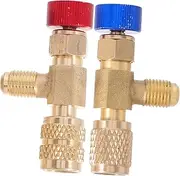 Alipis 2pcs Safety Valve for Ac Liquid Safety Valve Manifold Line Repair Tools Flow Control Adapter