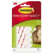 Command Poster Strips Value Pack, White, 48/Pack