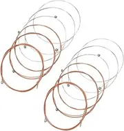 QUMIIRITY Folk Guitar Strings Replacement 6 Strings Pack x 2 Sets for Acoustic Guitar