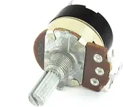 Aexit B50K (Potentiometer) 50K Ohm 6mm Knurled Shaft 8mm Dia Thread 5 Terminals Linear Rotary Taper (84ry320qf75) Potentiometer Switch