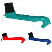 33AI Hilason Horsehead Hoof Pick W/ Brush Durable Long Lasting
