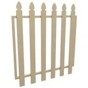 ProtectorAl 975 x 1000mm Paperbark Aluminium Bishop Garden Gate