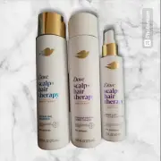 Dove Scalp + Hair Therapy Hydrating Shampoo, Strength Conditioner & Root Spray