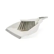 Dustpan and Brush - White and Grey