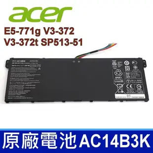 ACER AC14B3K 原廠電池 E5-771g V3-372 V3-372t SP513 (9.4折)