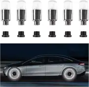 6 PCS LED Tire Valve Lights, Neon Spoke Flash Light Bulb Tire Valve Cap LED Whee