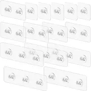 Jovware 12 Pack Shower Caddy Adhesive Replacement, Adhesive Hooks for Shower, Adhesive Wall Mount Self Adhesive Corner Shelf Shower Caddy Adhesive Replacement Waterproof Bathroom Kitchen, Wire Hook