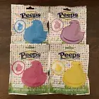 New 4 PEEPS Chick Shape SCENTED BATH BOMBS Strawberry Vanilla Grape Cotton Candy