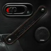 JASS PERFORMANCE DOOR PULLS REAL LEATHER EMBOSSING FITS MAZDA ROADSTER - JP2077