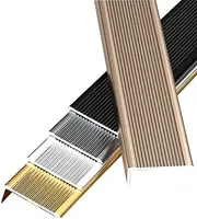 Aluminum Staircase Profile, Finishing Strip, Safety Stair Edge Protector Stair Edging, Waterproof Non-Slip, L-Shaped Corner Protection Profile-Silver||4x2cm
