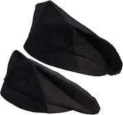 [OATIPHO] Restaurant Cap Cooking Cap Food Service Hat Bun Black Apron Chef Hats for Men Baker Chefs Hat Beret Waiter Cafe Cuisine Apron and Chef Hat Topper Baking Hats for Skull Cap Net