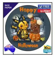 Halloween Edible Rice Paper Image Birthday Cake Decoration Topper Party 19cm