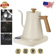 Quick Heating Electric Gooseneck Kettle with Auto Shut-off for Pour-Over Lovers