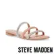 STEVE MADDEN-ADAIRE 鑽面三帶平底涼拖鞋-杏粉色