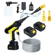Cordless Pressure Washer, Portable Power Washer with 2 Battery and Charger