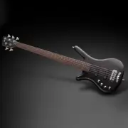Warwick RockBass Corvette Basic 5-String Left-Handed Bass, Nirvana Black Satin