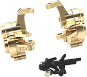 Oshhni 1/10 Brass Front Steering Cups Heavy Duty DIY Replacements for H8H Yk4102 Yk4106 RC Hobby Car Crawler